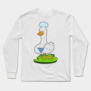 Duck Chef Bowl Long Sleeve T-Shirt